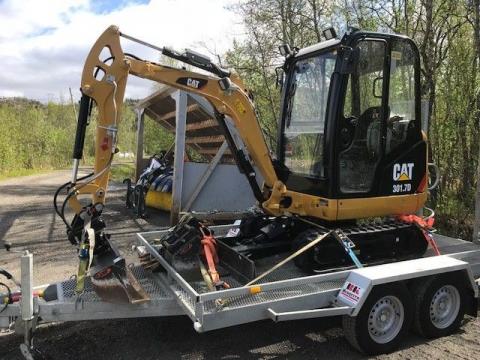 MINI Caterpillar 301.7D  Mini pelle Caterpillar 301.7D occasion 2017  Jaune