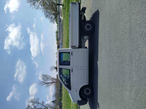 Volkswagen T5 double cabine Avec Cellule camping-car amovible Blanc