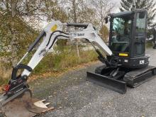 Venturi Mini pelle Bobcat E26 à cabine très bien entretenue Bobcat E26 Blanc