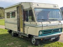 Opel Camping-car Bedford Blitz CF280 Hymer-Mobil Beige