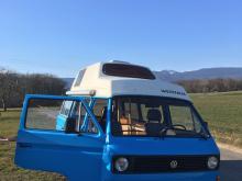 Volkswagen T3 Camping Bleu